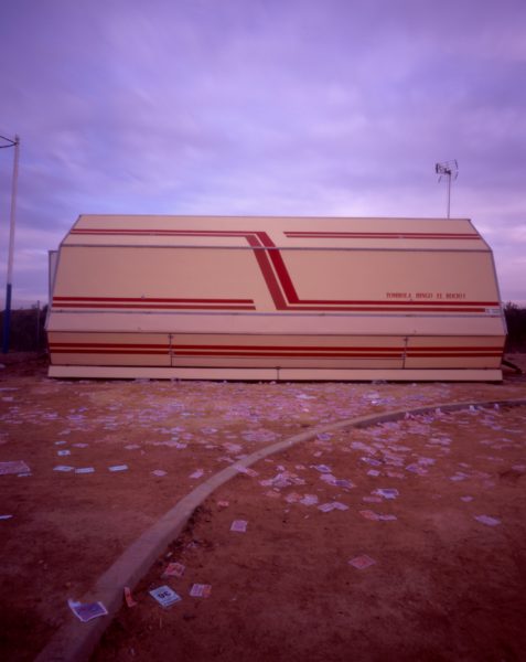 Pinhole color slide film 4x5" Fuji Provia 100F by Israel Caballero