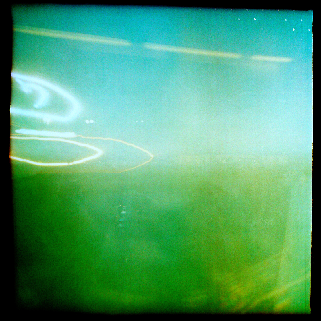 Pinhole color slide film 6x6 Kodak Portra