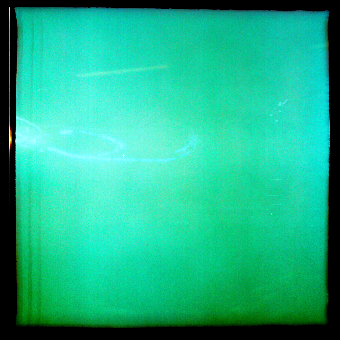 Pinhole color slide film 6x6 Kodak Portra
